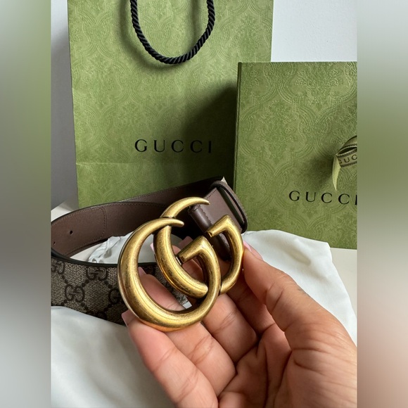 Womens Gucci Marmont Reversible Belt - Picture 2 of 4